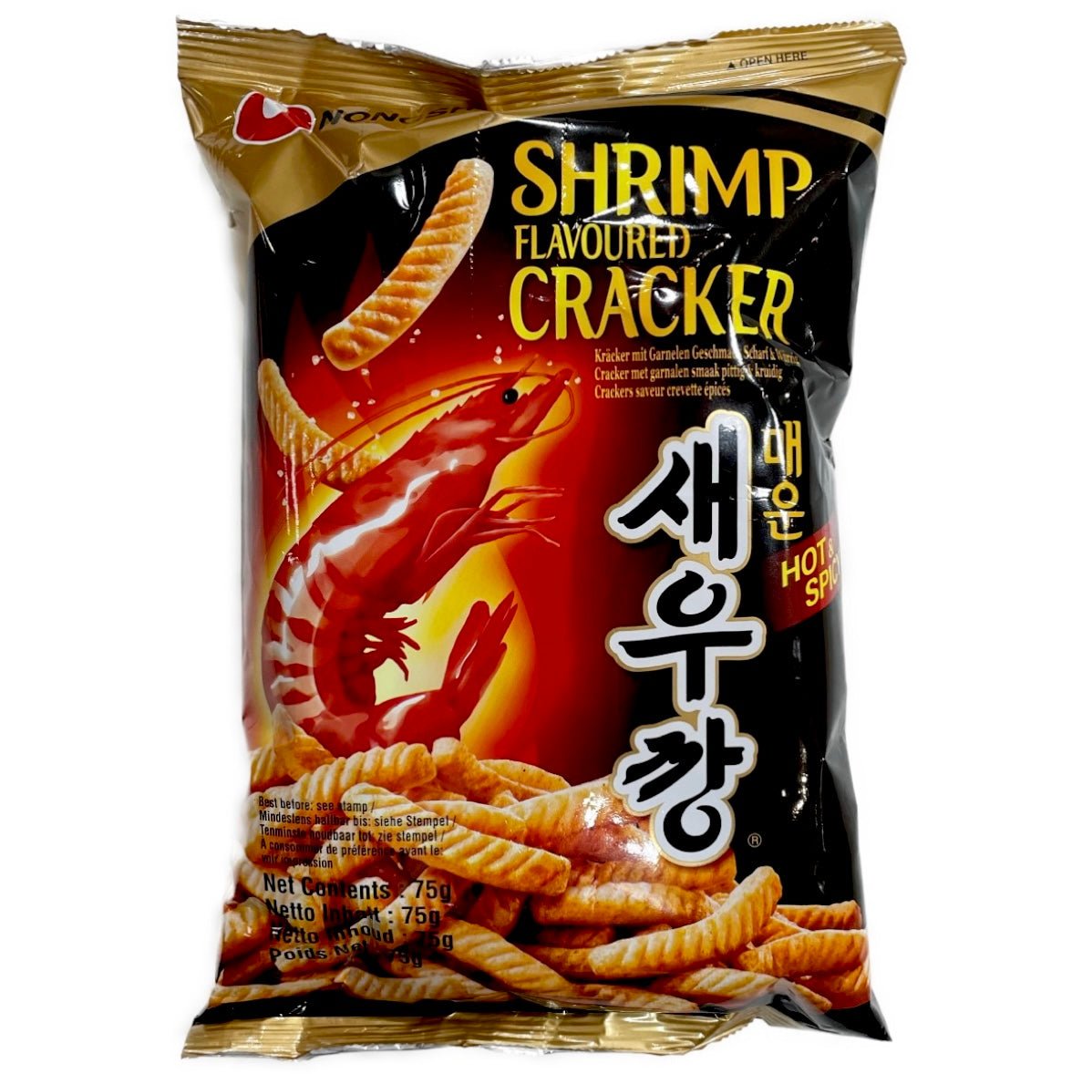 Nongshim Shrimp Flavoured Cracker Hot & Spicy 75g - Asian Online Superstore UK