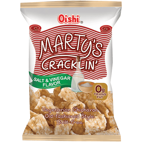 Oishi Marty's Cracklin’ Salt & Vinegar 90g - Asian Online Superstore UK