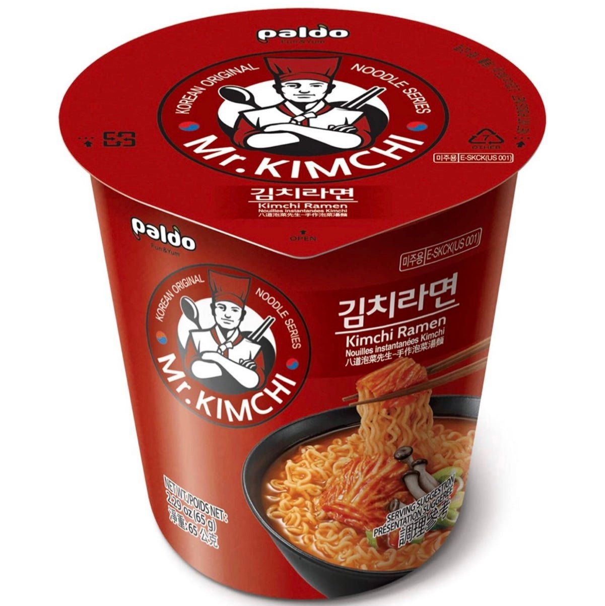 Paldo Mr. Kimchi Ramen Cup Noodles 75g - Asian Online Superstore UK