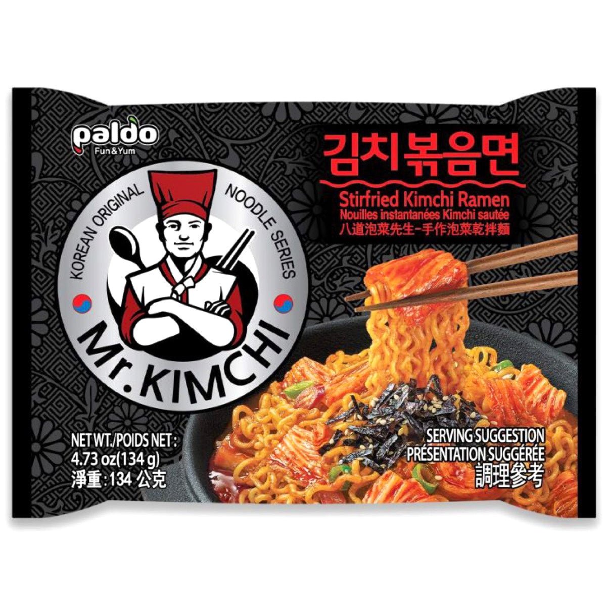 Paldo Mr. Kimchi Stir - fried Ramen Instant Noodles 134g - Asian Online Superstore UK