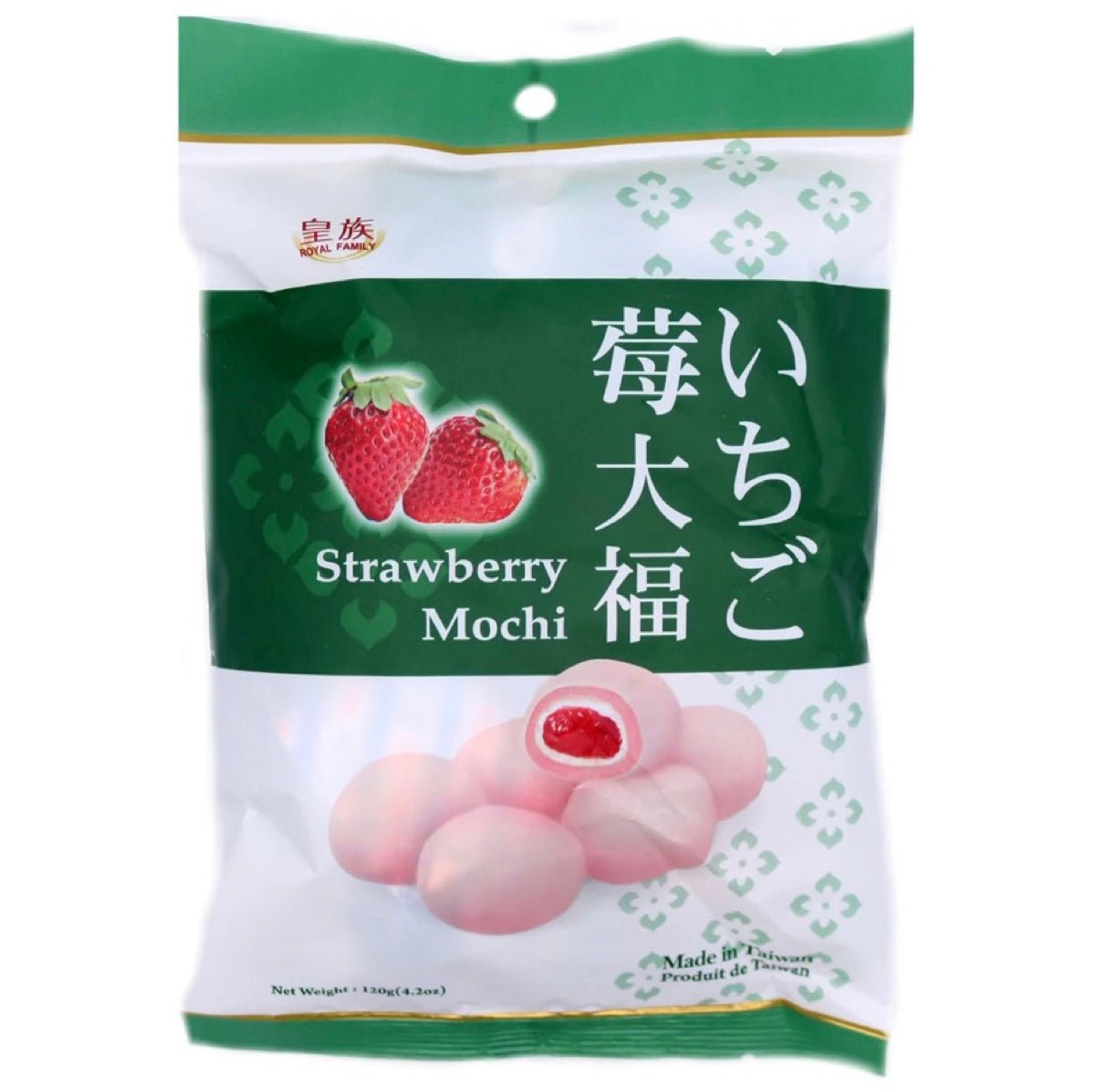 RF Royal Family Daifuku Strawberry Mochi 120g - Asian Online Superstore UK