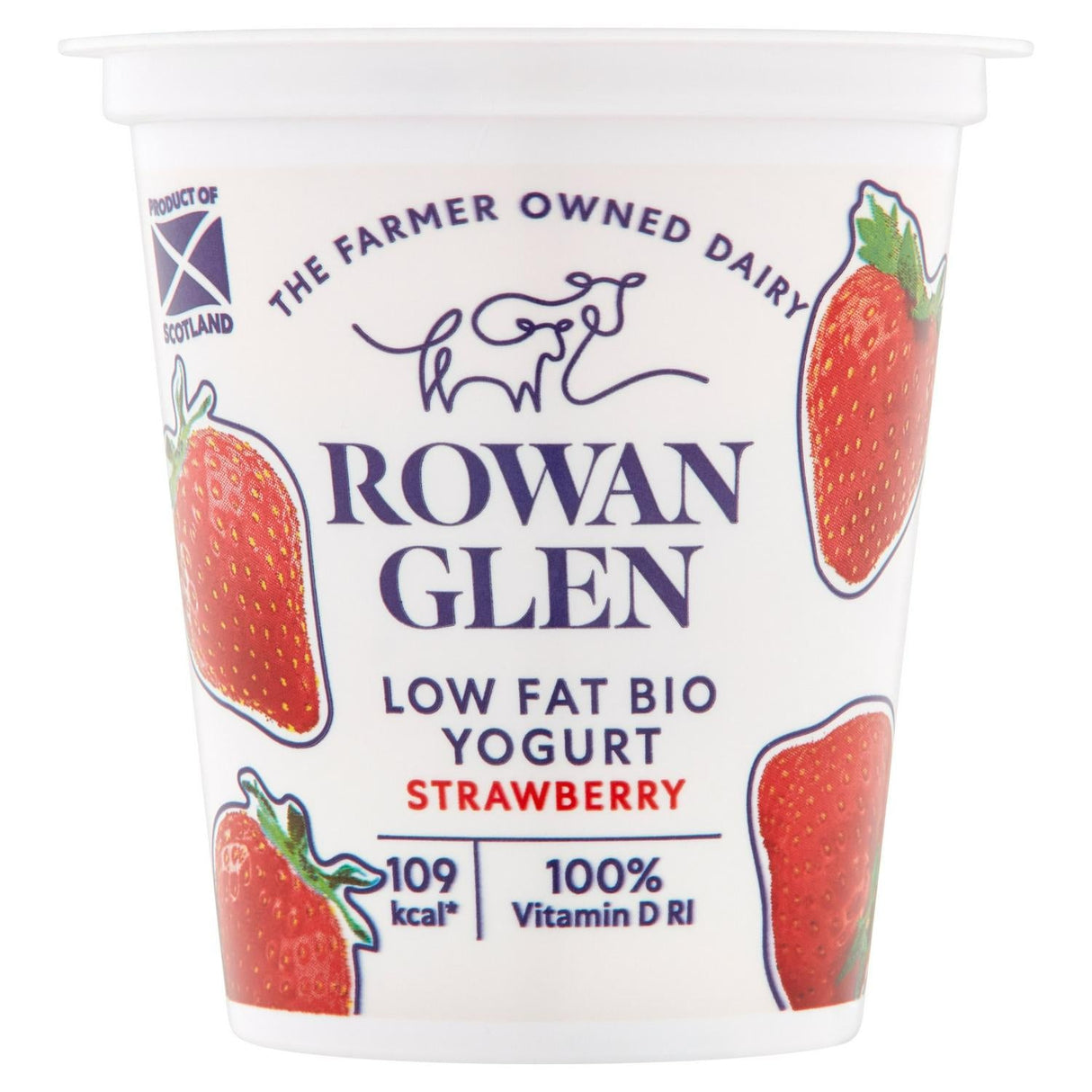 Rowan Glen Low Fat Bio Strawberry Yogurt 125g - Asian Online Superstore UK