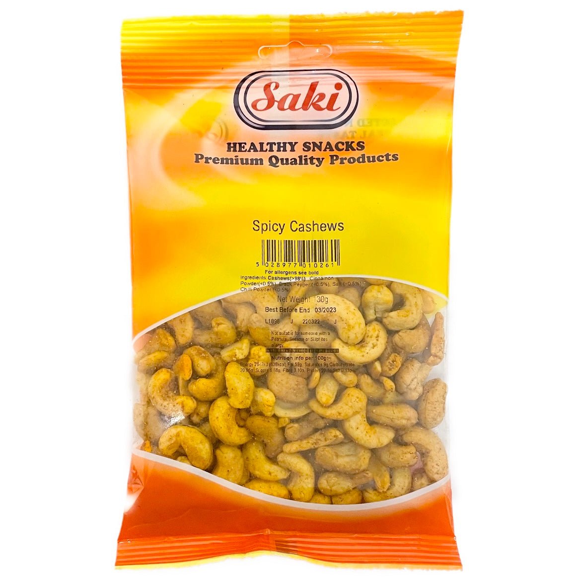 Saki Spicy Cashews 130g - Asian Online Superstore UK