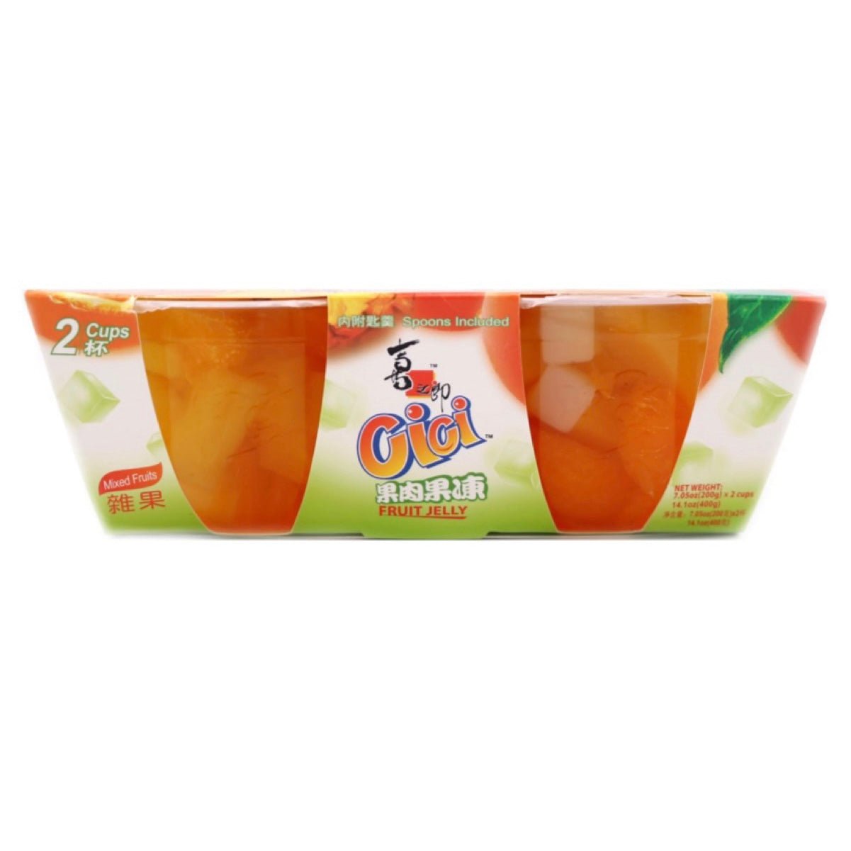 ST Xi Zhi Lang CiCi 2 Cups Mixed Fruit Jelly 400g - Asian Online Superstore UK