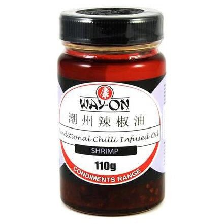 Way - On Shrimp Traditional Chilli Infused Oil 110g - Asian Online Superstore UK