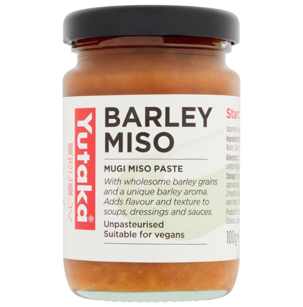 Yutaka Barley Miso Paste 100g - Asian Online Superstore UK