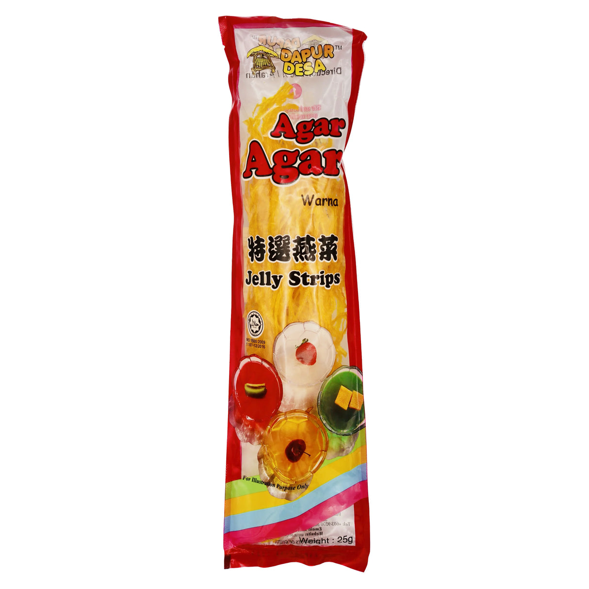 OUTDATED: Dapur Desa Jelly Strips Yellow (Agar) 25g (BBD: 07-06-25)