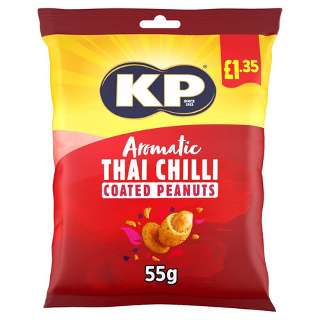 KP Aromatic Thai Chilli Coated Peanuts 55g | Asian Grocery UK