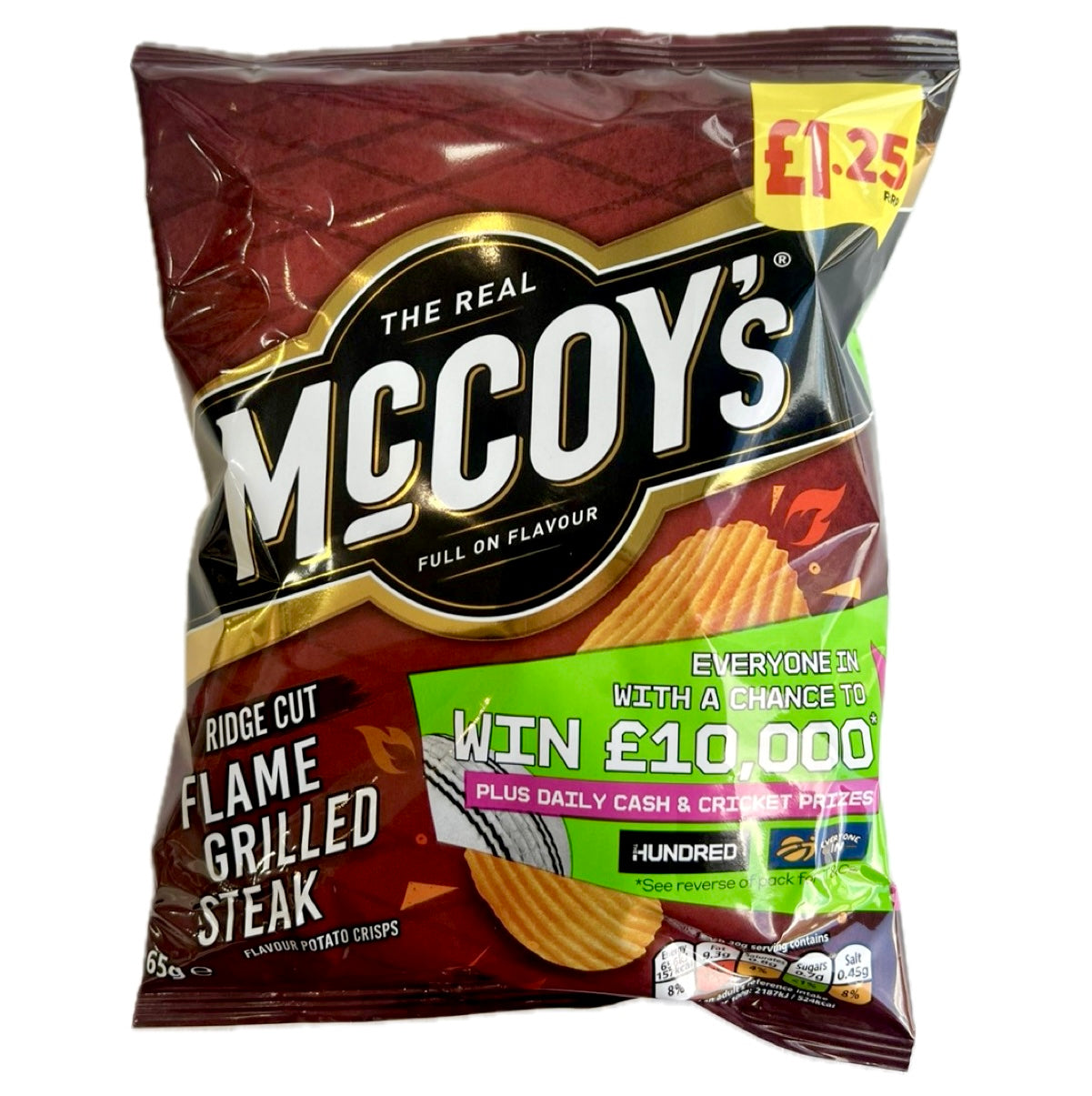 McCoy’s Chips Flame Grilled Steak (RRP: 1.25) 65g