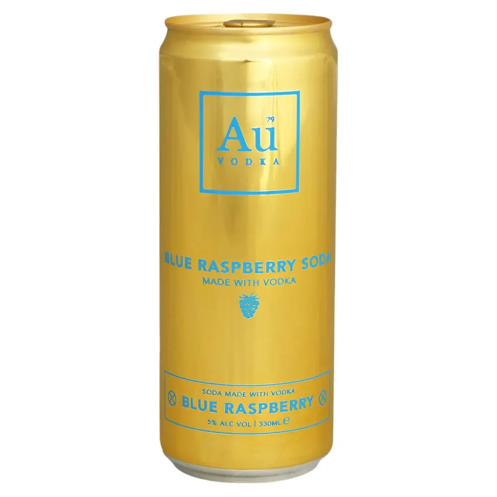 Au Vodka Blue Raspberry Soda 330ml