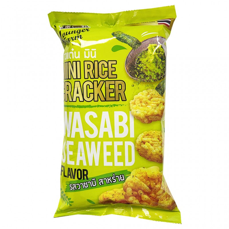Younger Farm Mini Rice Cracker Wasabi Seaweed 60g