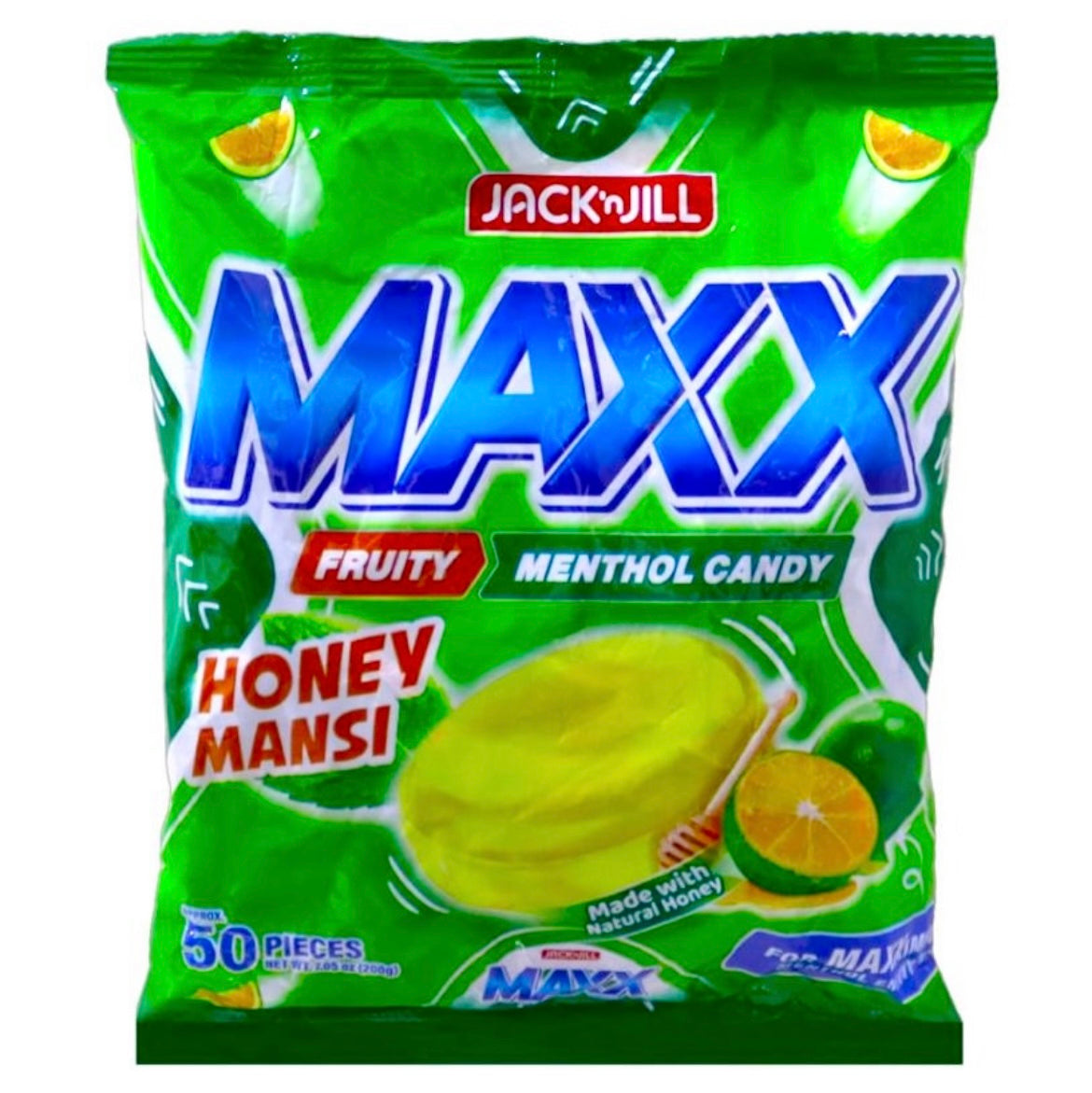 Jack ‘n Jill Maxx Honey Mansi Menthol Candy 200g