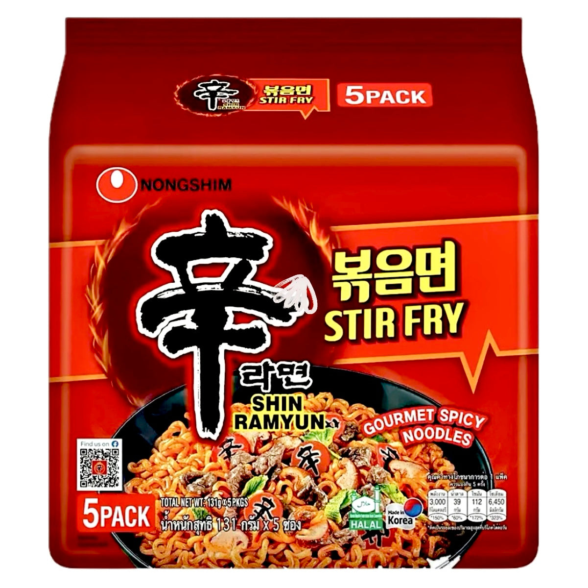 Nongshim Shin Ramyun Stir-Fry 5x131g