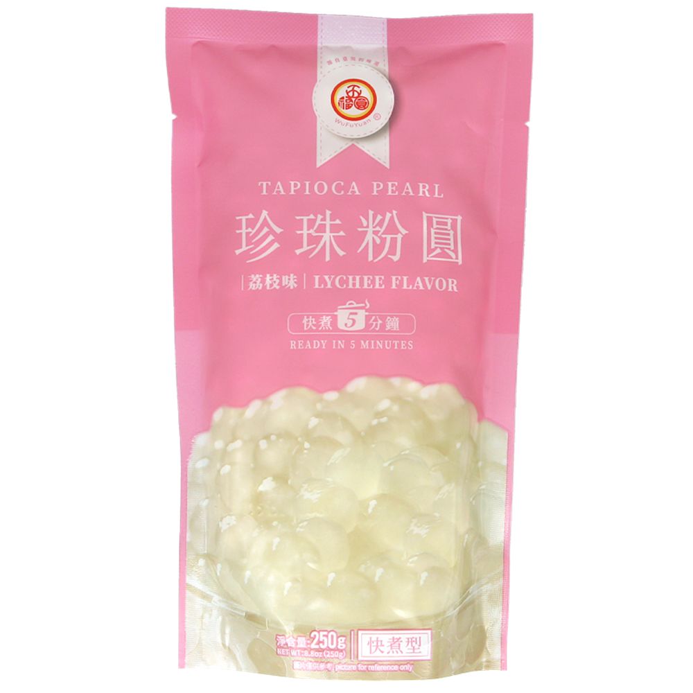 WFY Wu Fu Yuan Tapioca Pearl Lychee Flavour 250g