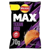 Walkers Max Texan BBQ (RRP:1.25) 70g