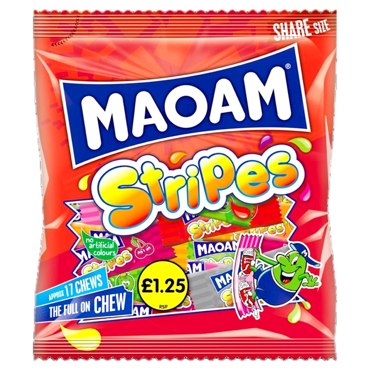 Haribo Maom Stripes (RRP:1.25) 161g