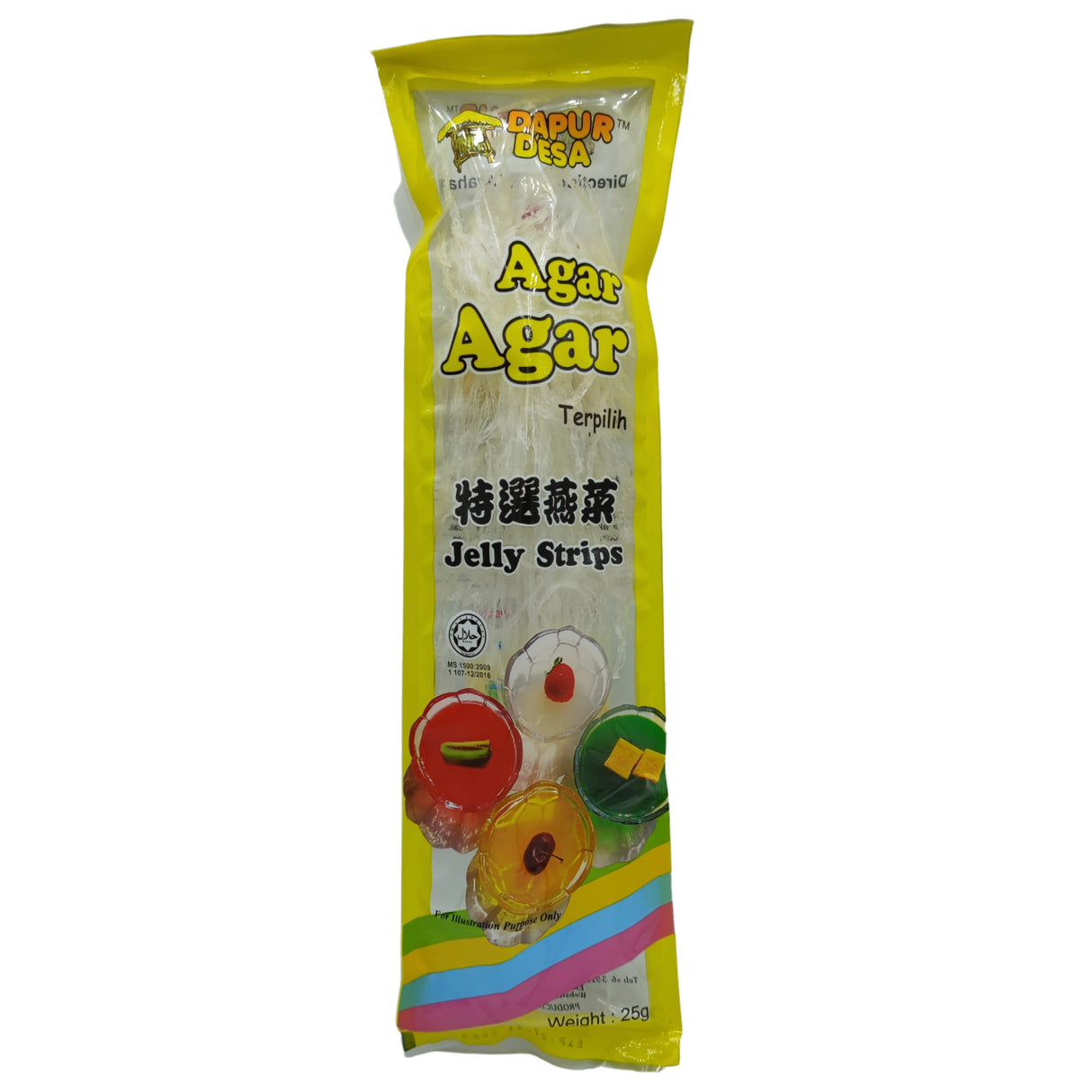 OUTDATED: Dapur Desa Jelly Strips Clear (Agar) 25g (BBD: 07-06-25)