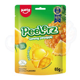 Amos Peelerz Gummy Pineapple 65g
