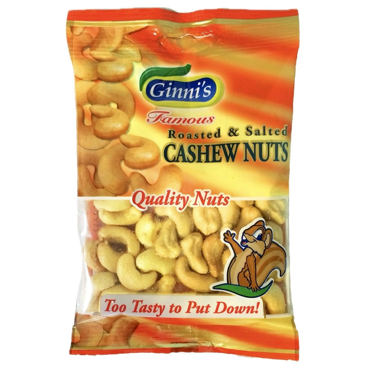 Ginni’s Roasted Cashew Nuts 55g