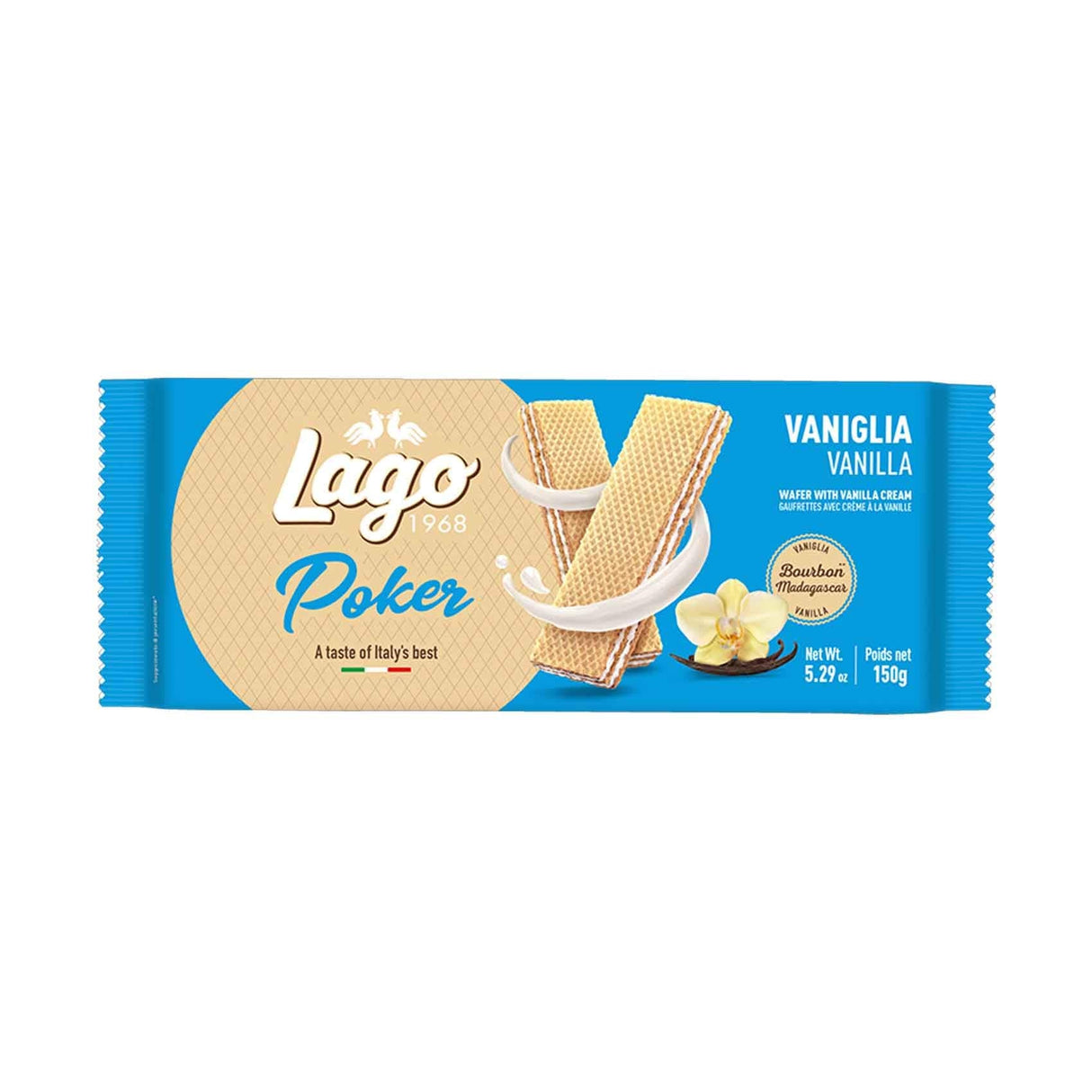 Lago Poker Vanilla Wafer Cookies | Italian Wafer Biscuits | Asian Grocery UK