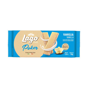Lago Poker Vanilla Wafer Cookies | Italian Wafer Biscuits | Asian Grocery UK