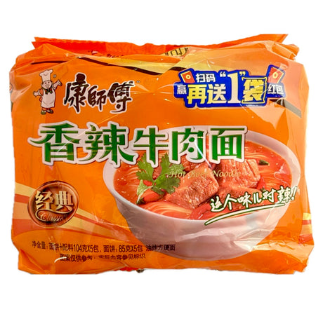 MAK Master Kong Instant Noodle Spicy Beef Flavour Multi (5x104g) 520g