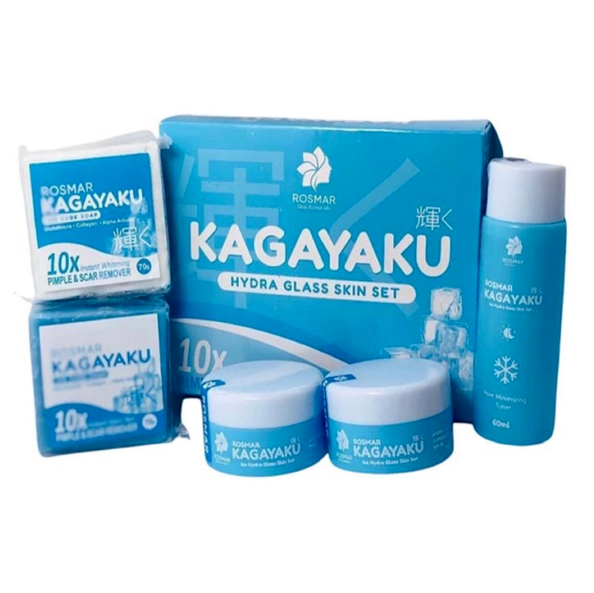 Rosmar Kagayaku Instant Whitening Pimple & Scar Remover (Hydraglass Skin Set)