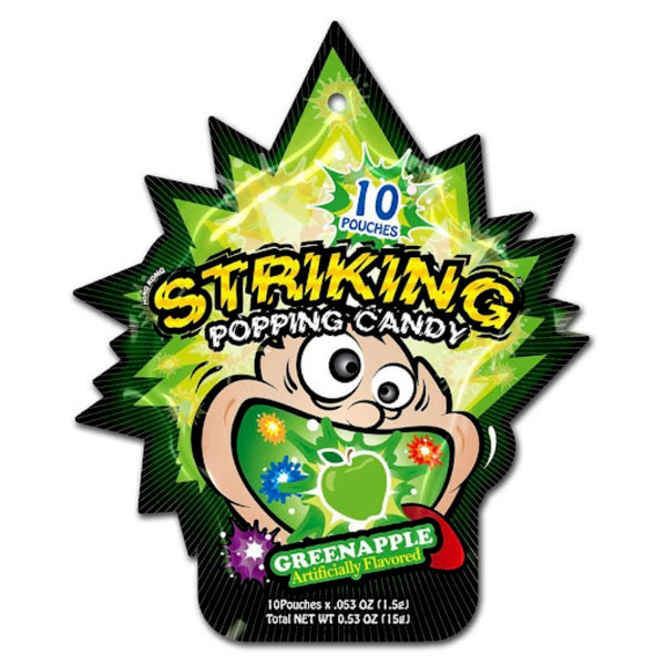 Outdated: Striking Popping Candy Green Apple 15g (BBD: 05-06-25)