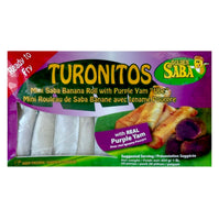 Golden Saba Turon (Mini Saba Banana Roll with Purple Yam Ube) 454g