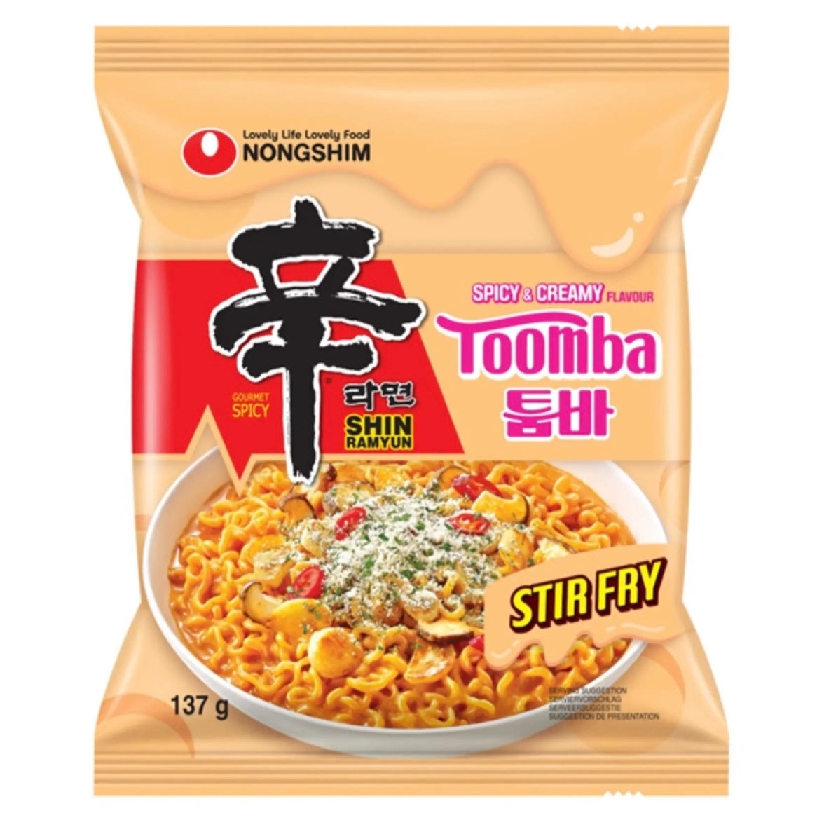 Nongshim Shin Ramyun Stir-fry Tomba (Spicy & Creamy Flavour)137g