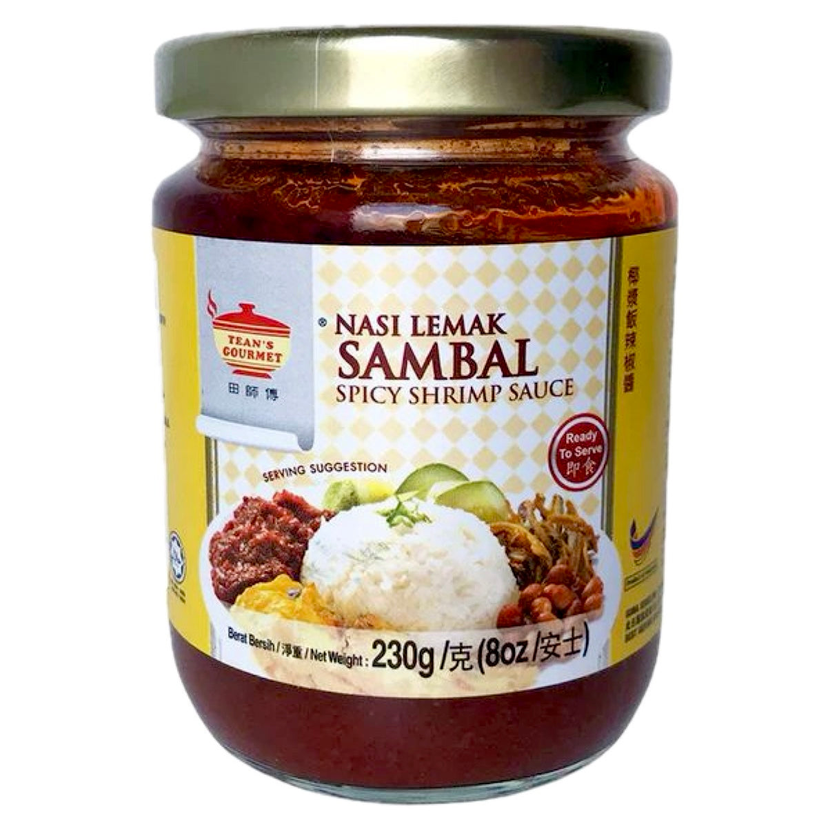 TG Tean’s Gourmet Nasi Lemak Sambal Paste 230g