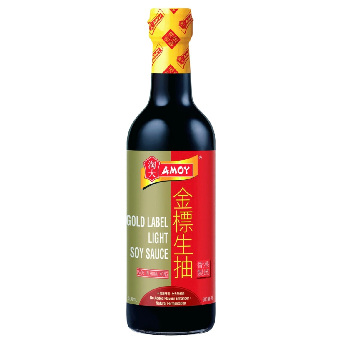 Amoy Gold Label Light Soy Sauce 500ml