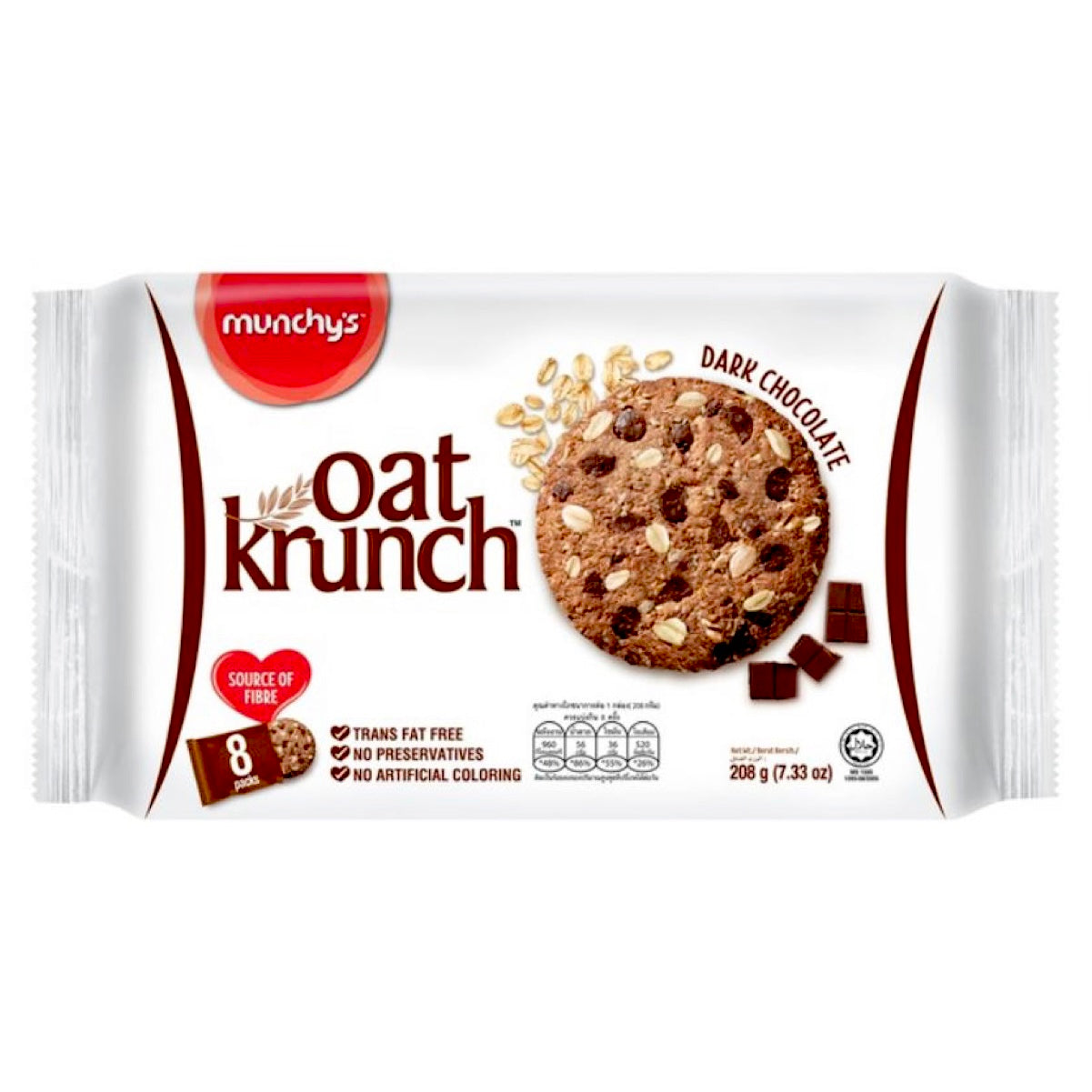 MC Munchy’s Oat Crunch Dark Chocolate 208g