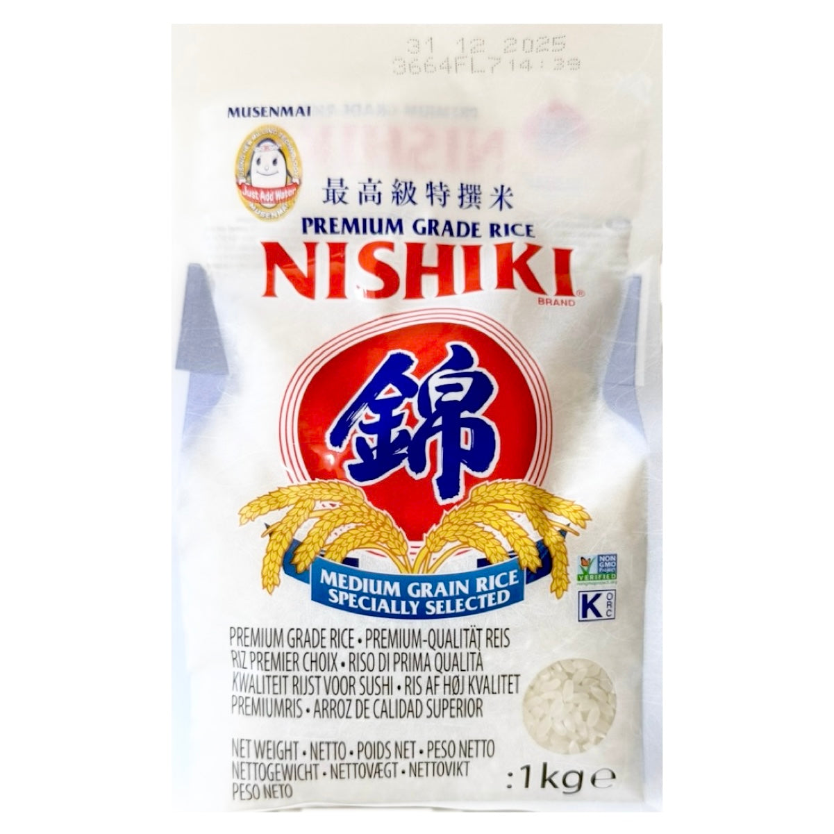 Nishiki Rice Musenmai (Medium Grain) 1kg
