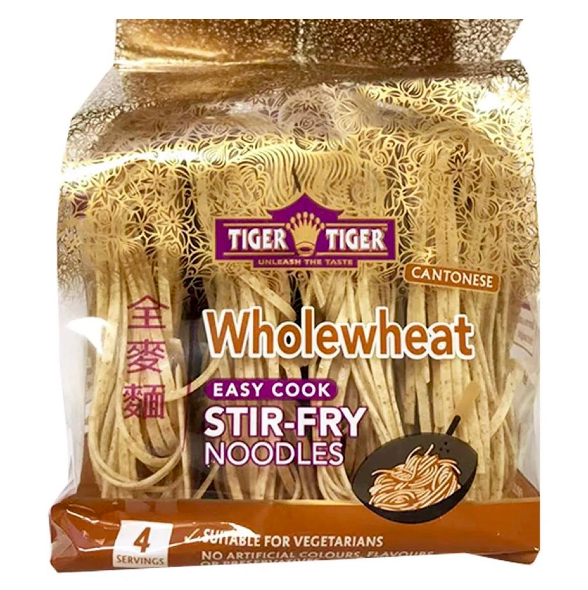 TT - Tiger Tiger Whole Wheat Noodles (Square) 250g