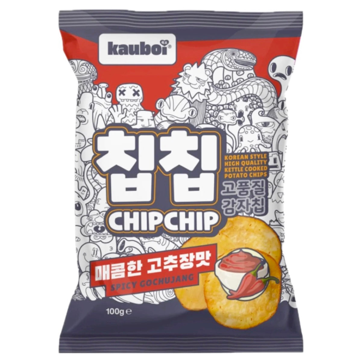 Kauboi Chip Chip Spicy Gochujang Flavour 100g