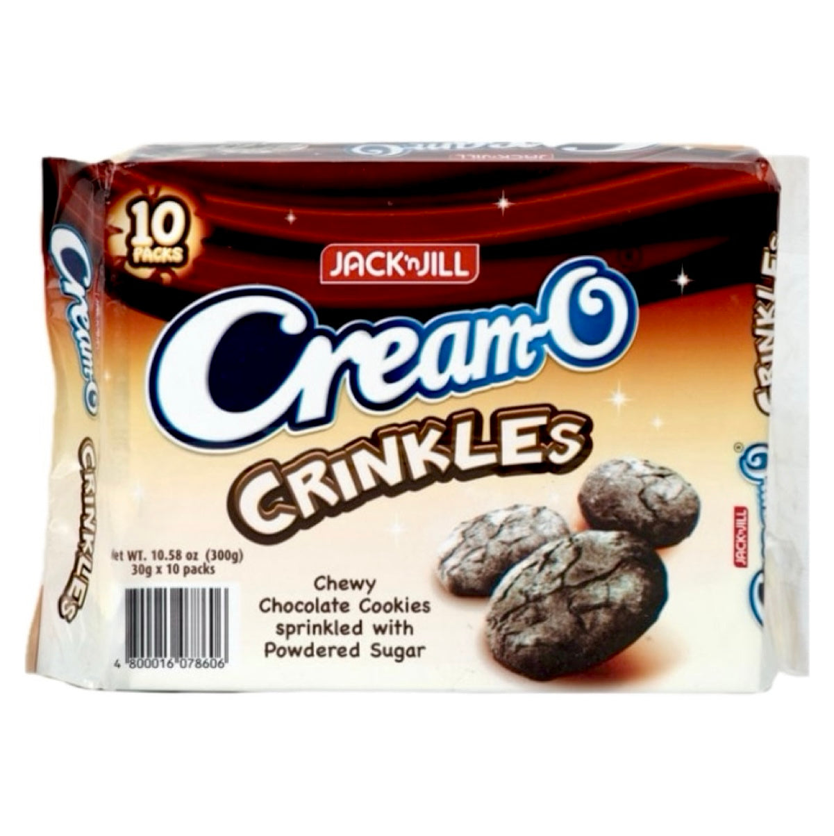 Jack 'n Jill Cream-O Crinkles Choco 300g