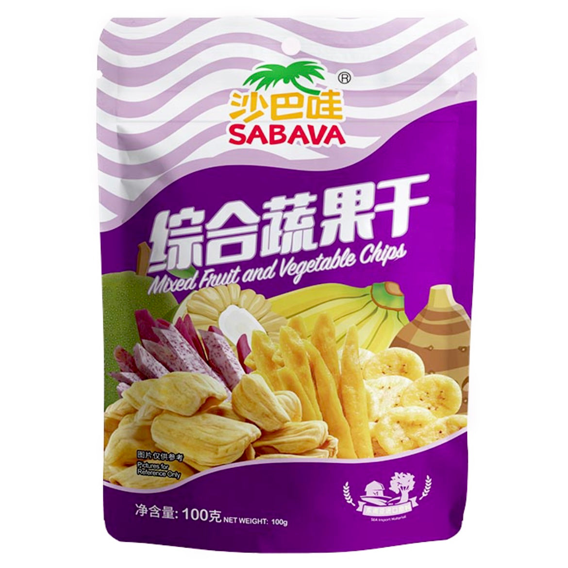 SBW Sabava Mixed Fruit And Vegetable Chips 100g