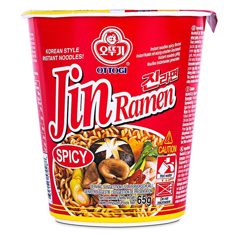 Ottogi Jin Ramen Spicy Cup Noodle 65g