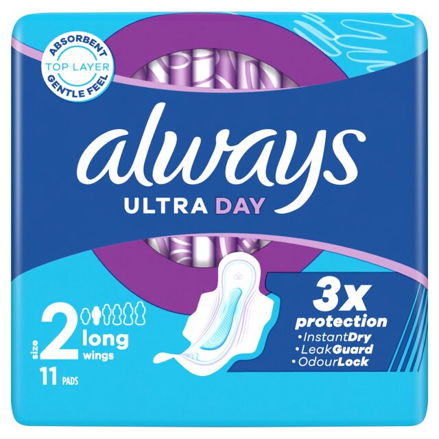 Always Ultra Day #2 Sanitary Towel Wings (11 Pads) RRP: 2.69