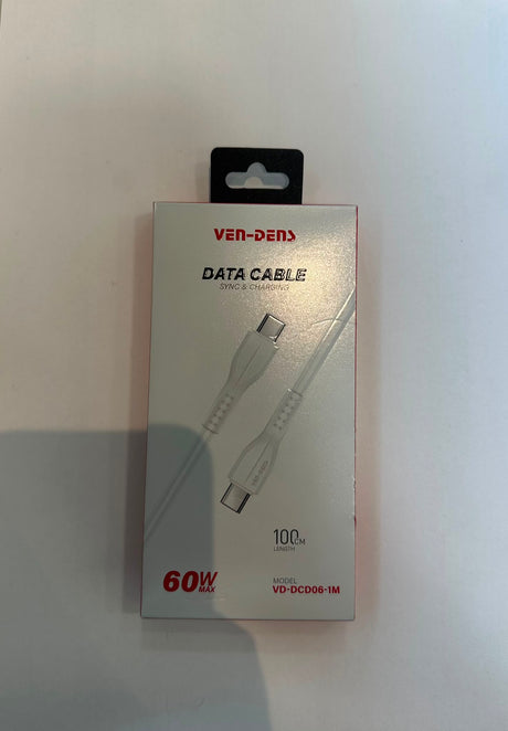 Type-C to Type-C Data Cable 1M 60W PD Sync and Charging | Asian Grocery UK