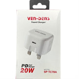 20W USB-C PD Fast Charger UK Plug