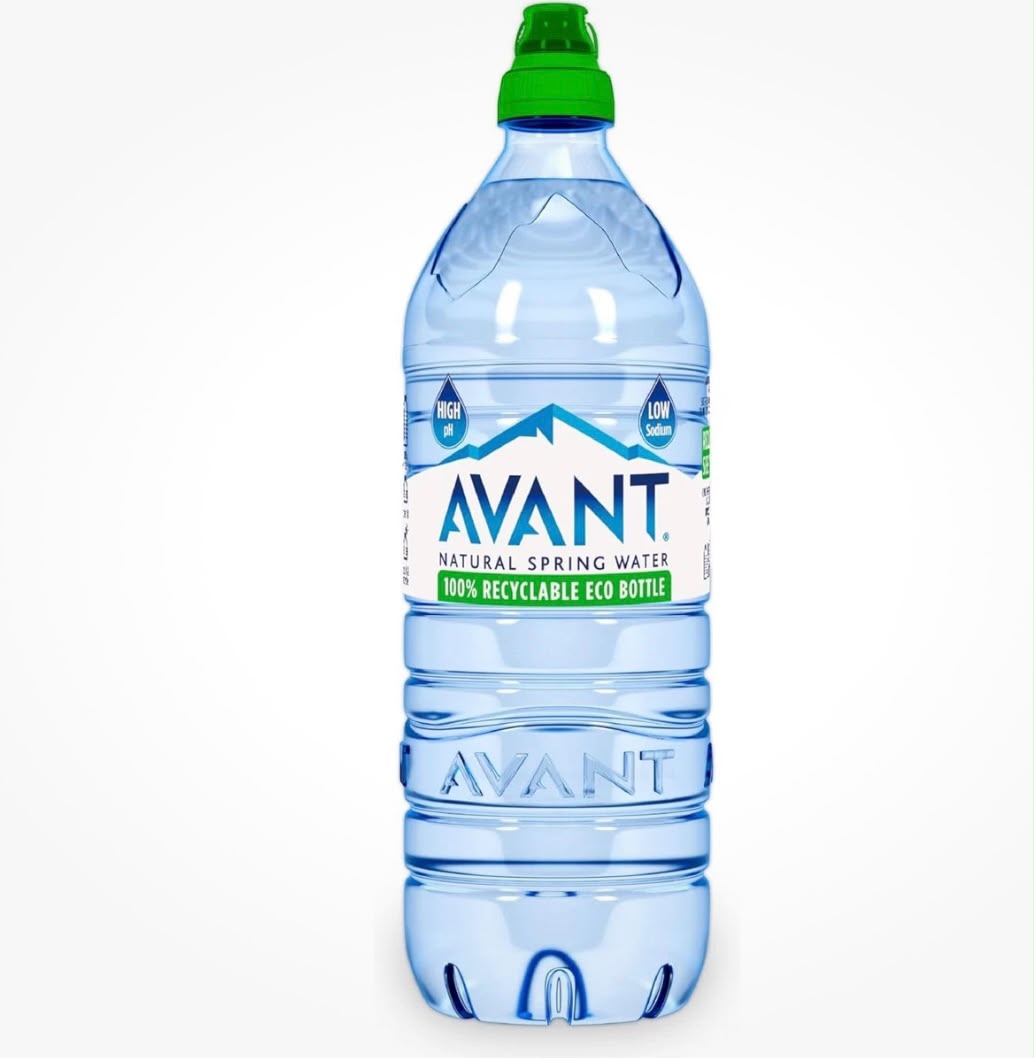 Avant Natural Spring Water 1L Sports Cap