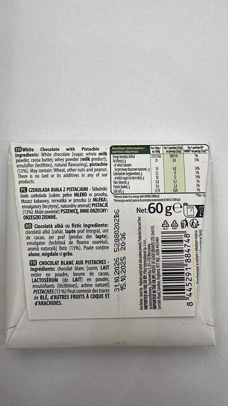 Nestle Damak White Chocolate with Pistachio 60g | Asian Grocery UK