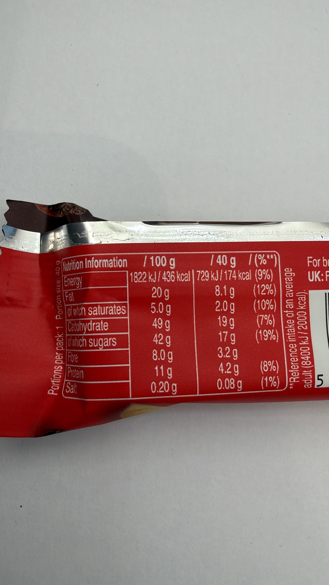 Snickers Fruit & Nut Bar 40g