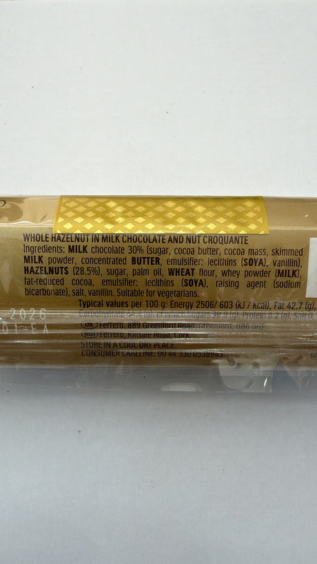 Ferrero Rocher Milk Chocolate Hazelnut Pralines 3 Pack 37.5g