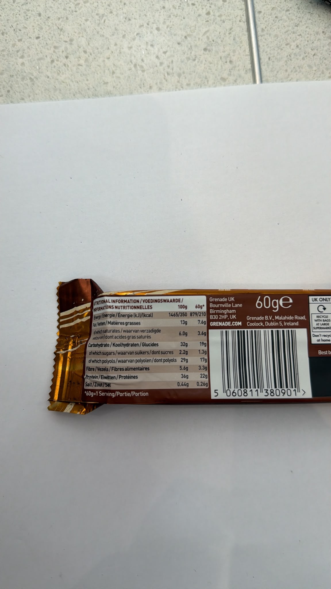 Grenade Fudged Up Protein Bar 60g