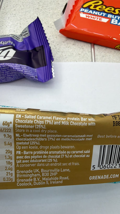 Grenade Chocolate Chip Salted Caramel Protein Bar 60g