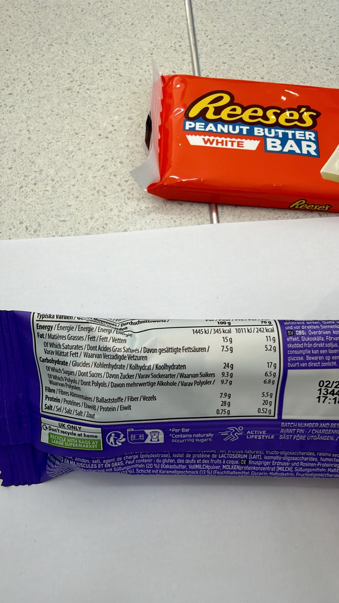 Optimum Nutrition Nutty Chocolate Caramel Protein Bar 70g