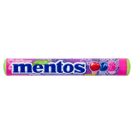 Mentos Cherry Blueberry Raspberry Chewy Sweets Roll 37.5g | Asian Grocery UK